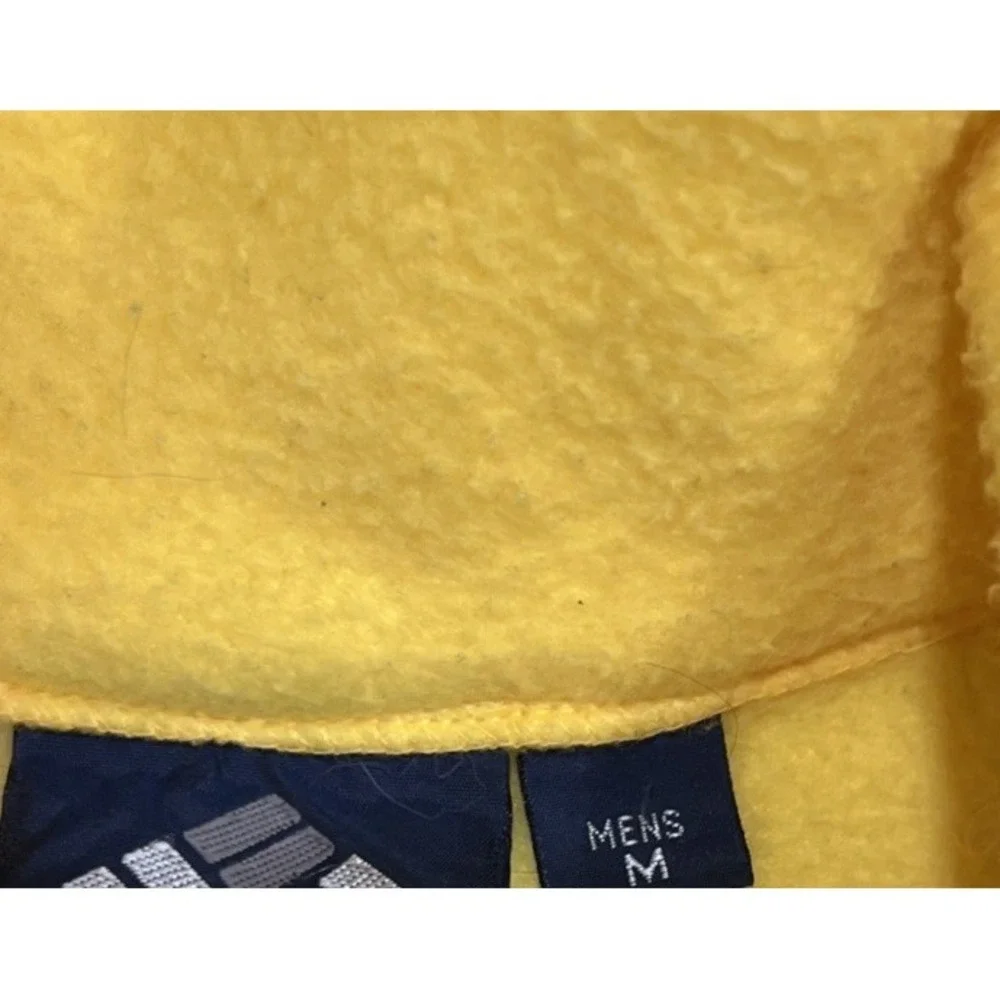 Vintage Columbia‎ Yellow Fleece Jacket Mens Full Zip Outdoor Gorpcore Medium